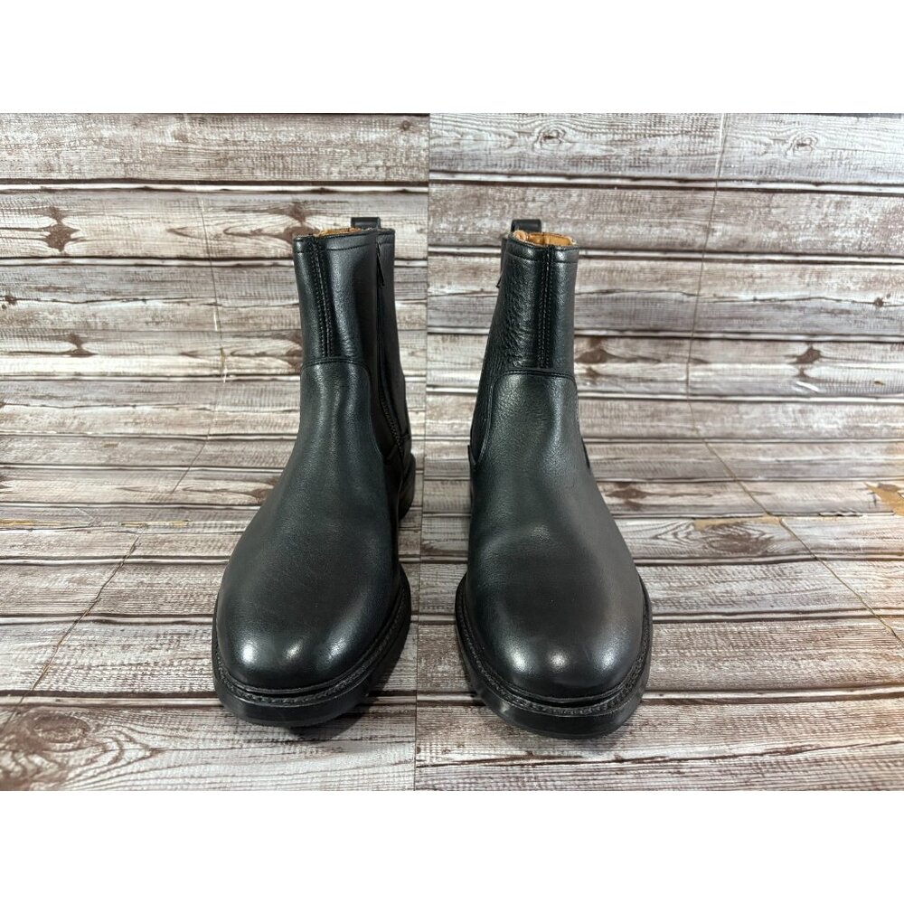 Allen Edmonds "TOMPKINS" Chelsea Leather Zip Up Boots 10 D color Black brand new - Picture 2 of 8